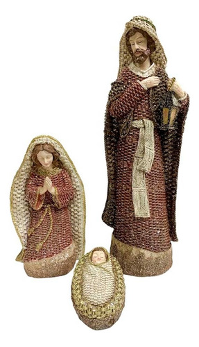 Nacimiento  Pesebre De 37 Cm Con 3 Piezas