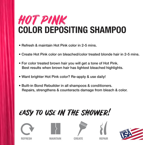 Shampoo De Depósito Rosa Intenso Que Não Desbota