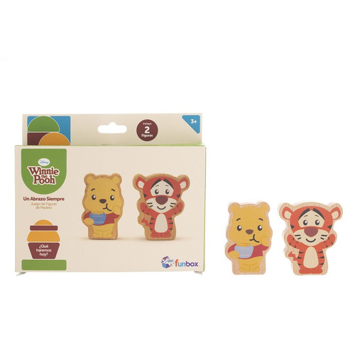 Juguete  2 Pack Figuras De Madera Disney Pooh & Tiger