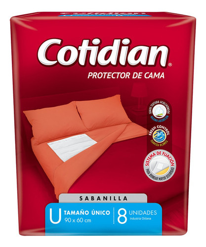 4 Paquetes Sabanillas Cotidian Gel Súper Absorbente 32 Un