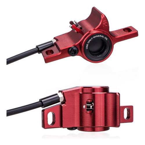 Bicicleta De Montaña Hidráulico Freno, Rojo Con Disco