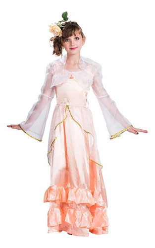 Vestido De Princesa Medieval Para Niña, Disfraz De Cosplay,