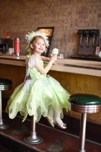 Disfraz De Hada Tinkerbell De Little Adventures Edad 7-9) '