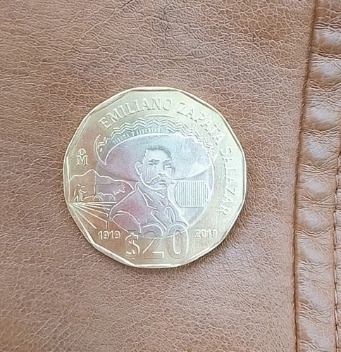 Moneda Conmemorativa Emiliano Zapata $20 1919-2019...