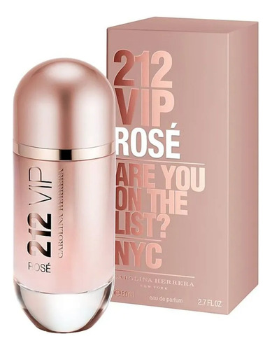 Perfume 212 Vip Rose De Carolina Herrera 80ml. Para Damas