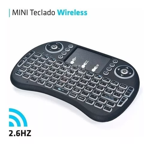 Mini Teclado Inalámbrico Retroiluminado Smarttv Android Pcrg