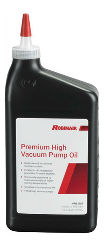 Robinair 13203 Premium High Vacuum Pump Oil, 1 Quart Bot Aap