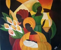 Comprar Cuadros Modernos Africanos - Pintados A Mano - Originales