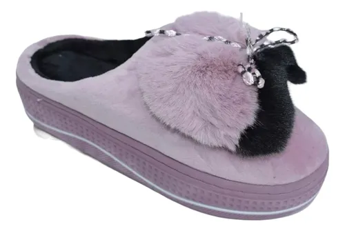 Pantuflas Importadas Corderito Mujer Livianas Mo o 06