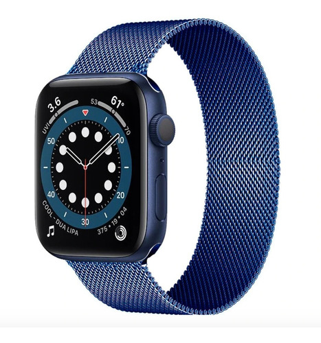 Pulseira Milanese Para Apple Watch 45mm Azul - Jetech