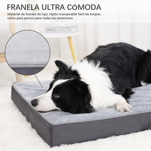 Cama Colchon Premium Con Cierre Mascotas Perros Xxl 120 Cms