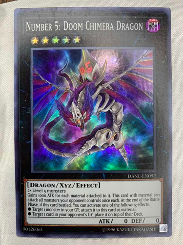 Number 5 Doom Chimera Dragón Dane Yugioh (Usado)