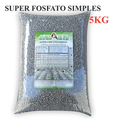 Fertilizante simple superfosfatado Fertilizante de 5 kg