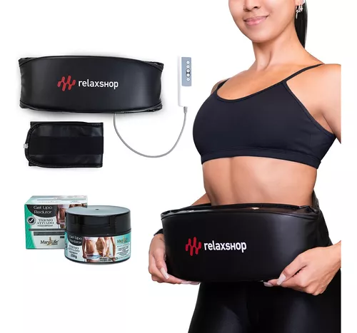 Cinta Abdominal Muscular Vibratória Relaxshop Fortalecimento