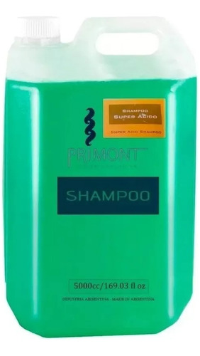 Shampoo Super Ácido Primont X 5000ml Balsam Crema