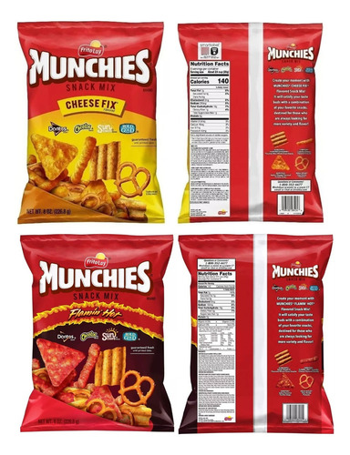 2 Pack Munchies Snack Mix Flamin Hot Y Cheese 226g