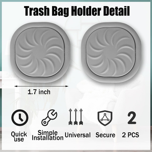 Soporte De Bolsas De Basura 2 Piezas De Basura Sosten Lock