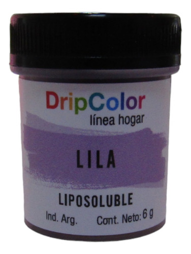 Colorante En Polvo Liposoluble Lila 6gr Dripcolor 