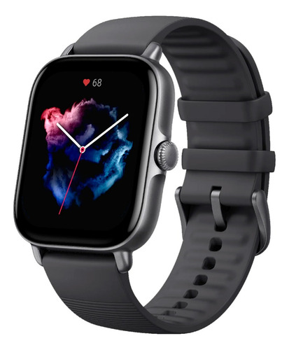 Reloj Inteligente Amazfit Gts 3 Smartwatch 1.75´´ Gps Color de la caja Graphite black Color de la malla Graphite black