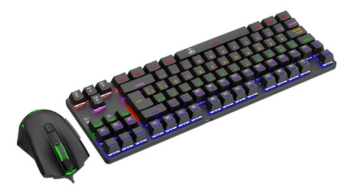 Imagen 2 de 7 de Combo Gamer T-dagger T-tgs005 Advance Force 2en1 Rgb Tkl Usb