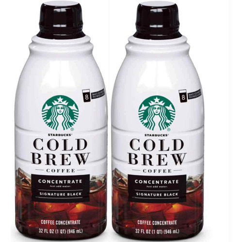 Starbucks Café Cold Brew Concentrado 2 Botellas De 32 Fl O.