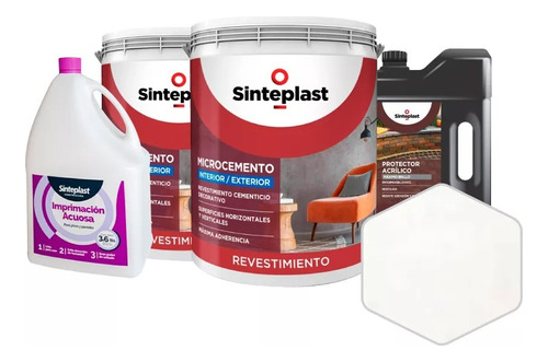 Recuplast Microcemento Sinteplast Kit Para 5 M2 Don Luis Mdp