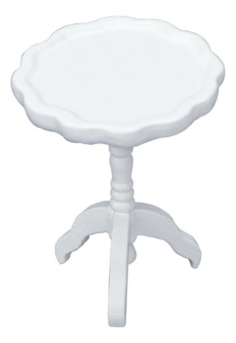 Mesa De Casa De Muñecas A Escala 1:12, Escena De Blanco