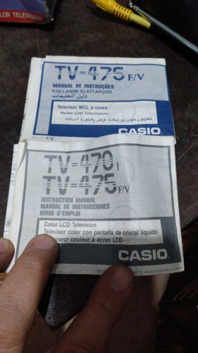 Tv Color Casio Modelo 475 Lcd Analógica Antiga