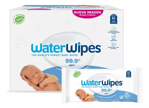 WaterWipes Toallitas Húmedas Tripack Bio (3 Tripacks x 60 Unds)