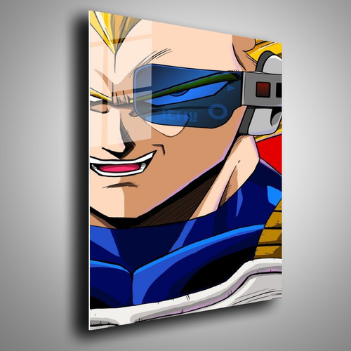 Cuadro Metalico Vegeta Radar Dragon Ball Art Aluminio 40x60