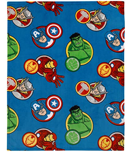 Marvel Avengers - Manta Para Niños Pequeños, 40 X 50 Pulgada