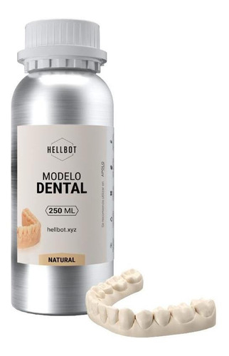 Resina Impresión 3d Hellbot Modelo Dental 250ml Beige