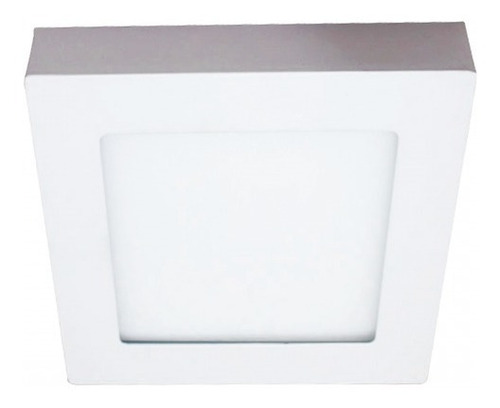 Panel Led 6w Cuadrado Sobreponer Luz Blanca Certificado Color Blanco