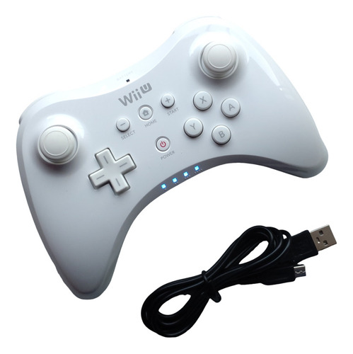 Control Pro Original Para Nintendo Wii U Con Cable Carga