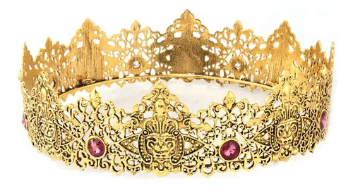 Corona De Tiara Imperial Medieval Para Hombre, Disfraz De Concurso De Cristal, Para Boda, Cosplay, Fiesta De Graduación