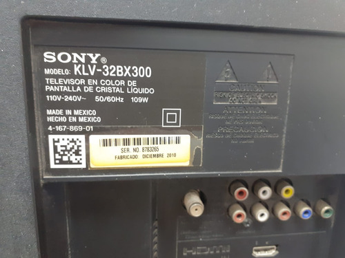 Tv Sony Klv-32bx300 32 Display Dañado. Main Y Fuente Ok! (Usado)