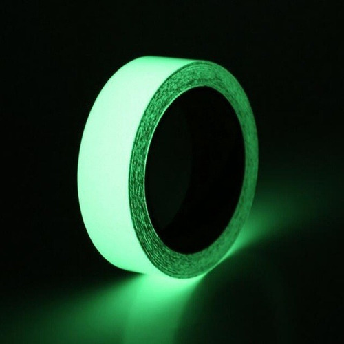 Cinta Fluorescente Brilla Oscuridad Verde 9 Mm X 3mts