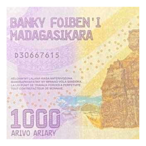 Madagascar - 1000 Ariary - Año 2017 - Africa - P #100