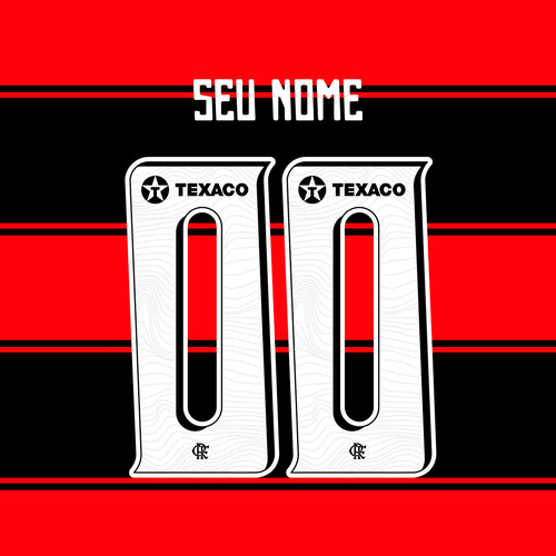 Fonte Flamengo 2025 Vetorizada