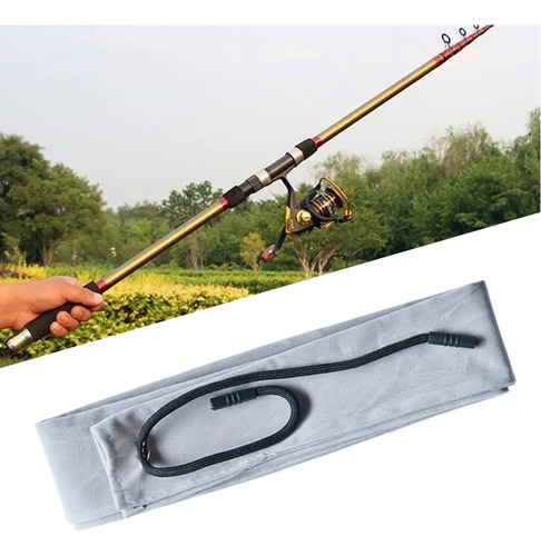 2 Peças Capa Protetora Para Vara De Pesca Com Protetor De
