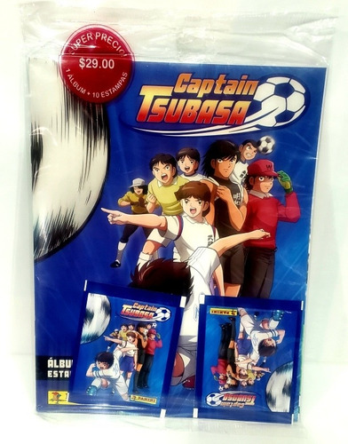 Panini Capitan Tsubasa Album Pasta Suave Y 2 Sobres Cerrados