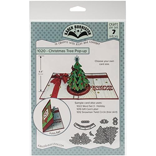 1020 Troqueles Karen Burniston Christmas Tree Popup