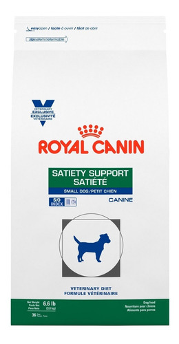 Alimento Royal Canin Veterinary Diet Canine Satiety Support para perro adulto de raza  pequeña sabor mix en bolsa de 3kg