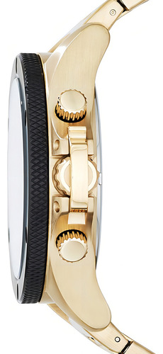 Relógio Masculino Dourado Armani Exchange Ax1511 Original Cor do fundo Preto