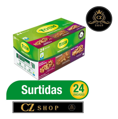 Barra Cereal Tosh Surtidas X 24