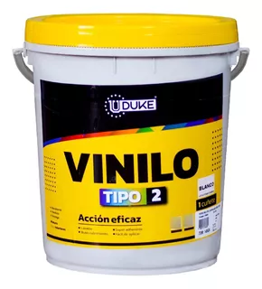 Pintura Vinilo Tipo 2 Interior Blanco Cuñete (uduke)