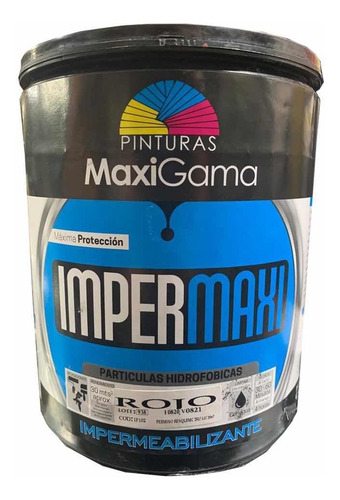 Pintura Impermeabilizante Verde Maxi Gama Galón