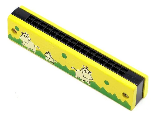 Armónica Infantil De Madera Con Doble Hilera Y 16 Agujeros – Juguete Musical Educativo Para Niños De 3 Años En Adelante, Regalo Ideal Para Cumpleaños Y Fiestas