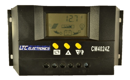 Imagen 1 de 10 de Regulador Panel Solar 40a Ltc Electronics Display Lcd Ef