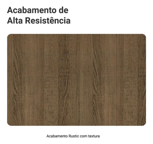 Cristaleira 70 Cm 2 Portas Vidro Com Pés Cônicos Madesa Rm Cor Rustic/Marrom